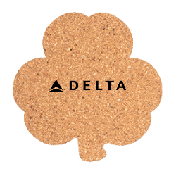 Delta Shamrock Cork Coaster 100/Pack Thumbnail