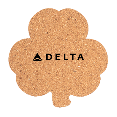 Delta Shamrock Cork Coaster 100/Pack